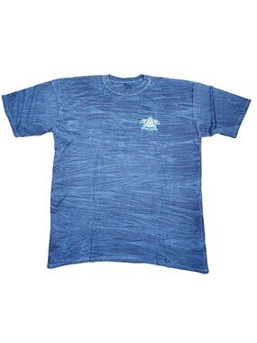 Crazy Shirts Mens Blue Honu Turtle Graphic T-Shirt Size 3XL Cotton